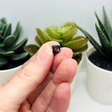 Square Black Emoji Beads 6x6m
