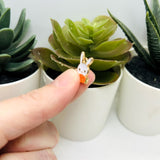 Small Easter Bunny Charms, 15x11mm