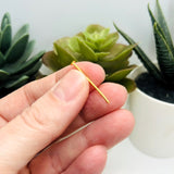 24mm, 20g, Gold Plated Head Pins