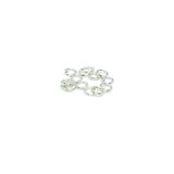 3mm silver plated open jump rings 24 gauge jewelry making connector findings