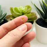 18mm, 21g, Gold Plated Eye Pins