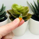 Orange Fruit Charms, 15x12mm