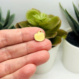 Enamel Apple Charms, 13x11mm
