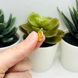 Orange Slice Charms, 15x12mm