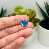 Enamel Blueberry Charms, 13x12mm