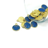 13x12mm enamel blueberry charms for jewelry making, earrings, bracelets, necklaces, keychains, and DIY fruit-themed crafts.