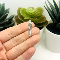 1, 4, 20 or 50 Pieces: Silver Owl Pendant Charms