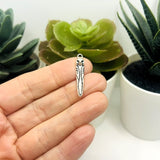 1, 4, 20 or 50 Pieces: Silver Owl Pendant Charms