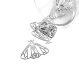 Stainless Steel Moth Charms, 21x27mm