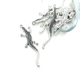 Large Lizard Pendant Charms, 56x15mm