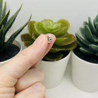 4, 20 or 50 Pieces: Small Silver Flower Spacer Beads
