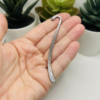 Gunmetal Bookmark Base with Scrolls, 84x14mm