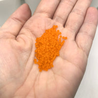 Orange Frosted 12/0 Glass Seed Beads