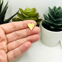 1, 4, 20 or 50 Pieces: Red Playing Card Heart Charms