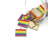 1, 4, 20 or 50 Pieces: Rainbow Pride Flag Charms