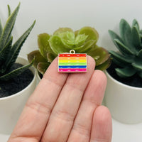 1, 4, 20 or 50 Pieces: Rainbow Pride Flag Charms