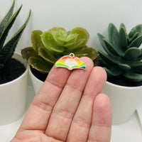 1, 4, 20 or 50 Pieces: Rainbow Pride Love Charms
