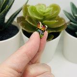 1, 4, 20 or 50 Pieces: Rainbow Enamel Butterfly Charms