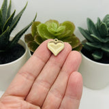 1, 4, 20 or 50 Pieces: Silver Glitter Heart Charms