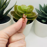 1, 4, 20 or 50 Pieces: Pink Enamel Butterfly Charms