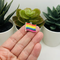 1, 4, 20 or 50 Pieces: Rainbow Pride Flag Charms