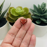 1, 4, 20 or 50 Pieces: Red Glitter Heart Charms