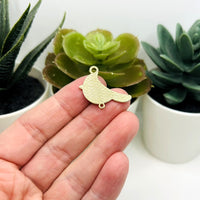 1, 4, 20 or 50 Pieces: Red Cardinal Connector Charms