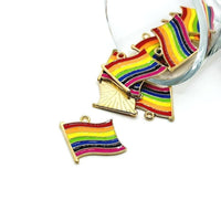 1, 4, 20 or 50 Pieces: Rainbow Pride Flag Charms