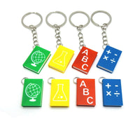 4 or 16 Pieces: Teacher Book Charm or Keychain Set