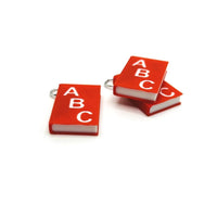 1 or 4 Pieces: English Teacher Book Charm or Keychain