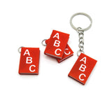 1 or 4 Pieces: English Teacher Book Charm or Keychain