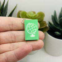 1 or 4 Pieces: History Teacher Book Charm or Keychain
