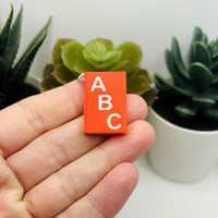 1 or 4 Pieces: English Teacher Book Charm or Keychain