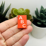 1 or 4 Pieces: English Teacher Book Charm or Keychain