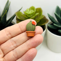1, 4, or 20 Pieces: Desert Barrel Cactus Charms