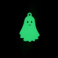 1, 4, or 20 Pieces: Cute Glow in the Dark Ghost Charms