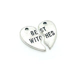 1 or 5 Sets: Best Witches BFF Heart Charms