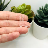 1, 4, or 20 Pieces: Clear Acrylic Cowboy Boot Charms
