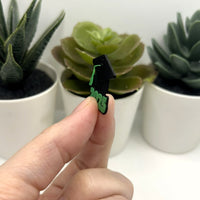 1, 4, or 20 Pieces: Green and Black 2025 Graduation Cap Charms