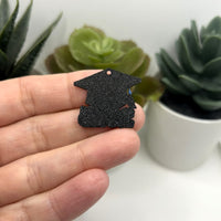 1, 4, or 20 Pieces: Blue and Black 2025 Graduation Cap Charms