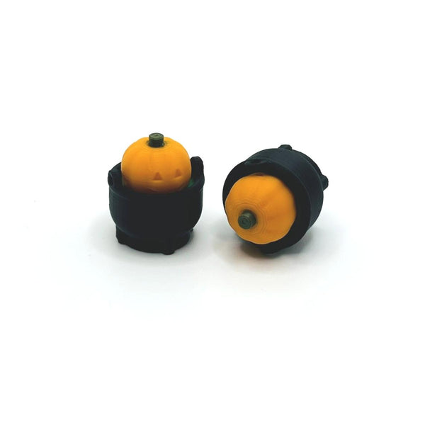 3D witch and pumpkin cauldron Halloween charm – 16.5x19mm – fun and spooky jewelry accessory