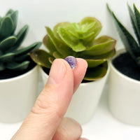 8.5mm Blue and Clear Crackle Glass Beads