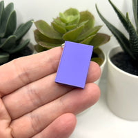3D Purple Book Charms, 27x18mm