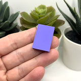 3D Purple Book Charms, 27x18mm
