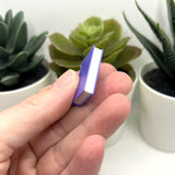 3D Purple Book Charms, 27x18mm