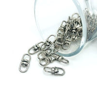 16x6mm keychain swivel connector – small metal rotating link for key rings and bag charms