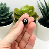 8 Ball Acrylic Pool Beads, 12x12mm