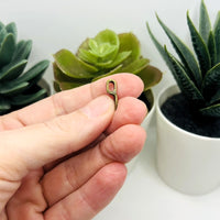 Bronze Glue-On Leaf Jewelry Bails, 15x5mm