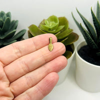 Bronze Glue-On Leaf Jewelry Bails, 15x5mm