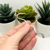 Silver Plated Squiggle Bookmark Base, 86x24mm